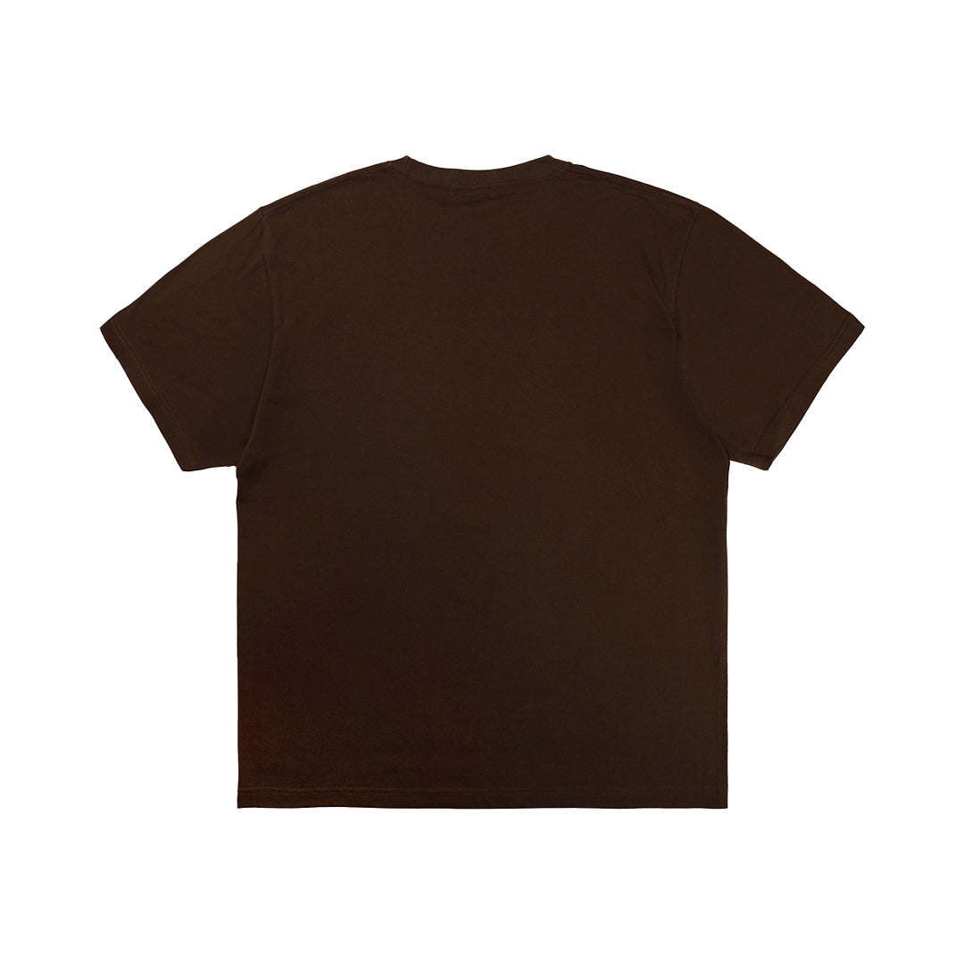 FLAG LOGO TEE BROWN