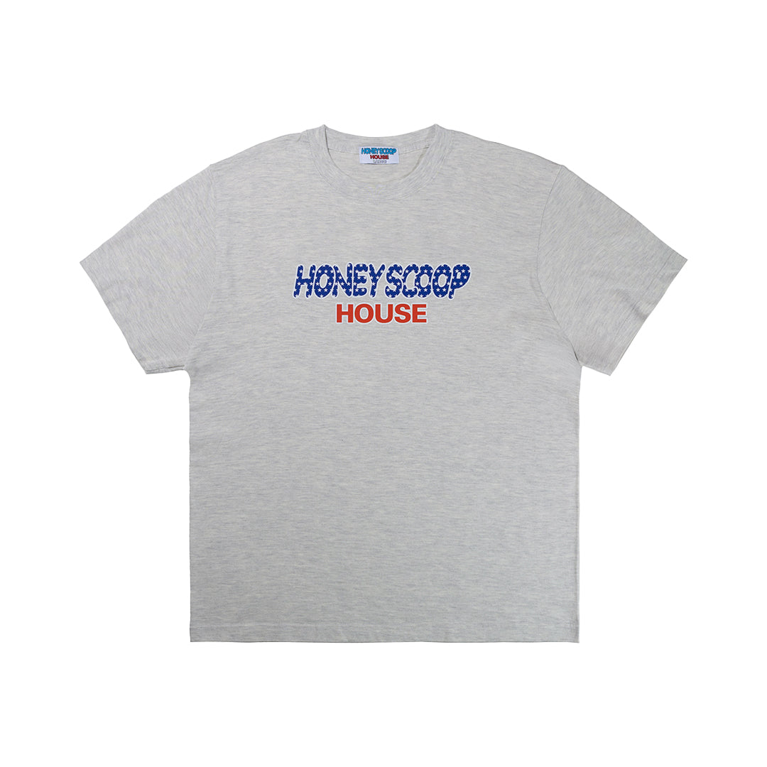 FLAG LOGO TEE OATMEAL
